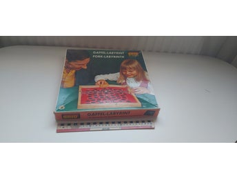 Vintage BRIO of Sweden Gaffel-Labyrint – Retro Träspel 1960/70-tal