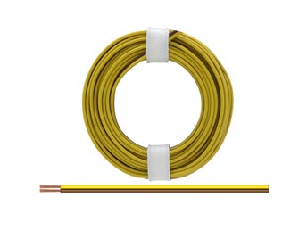 Kabel 2x0,14mm2 gul/brun (5m)