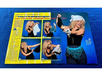 Erika 1991 Reportage clips poster - Tidningen OKEJ 1990-tal