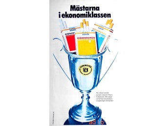 COMMERCE - SVENSKA TOBAKS AB, TIDNINGSANNONS 1973