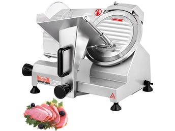 Commercial Meat Slicer, 200W Electric Deli Food Slicer, 350-400RPM Meat Slicer
