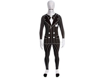 Morphsuit Gangster Maskeraddräkt Maskeradkläder Halloween One Size Ny