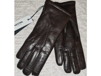 1 par Skinn Handskar HESTRA MARGRET Dam Stl 8 Nya Butikspris 1400kr Espresso