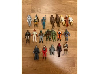 Samling Star Wars actionfigurer, vintage 1970- och 1980-tal