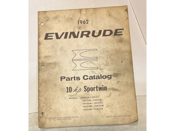 1962 reservdelskatalog Evinrude Sportwin 180hp 15 sidor