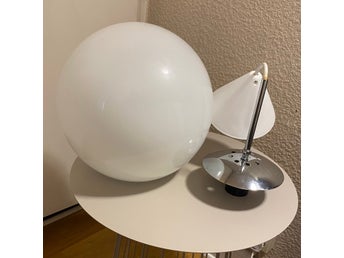 IKEA glas vitt klotlampa/klot/taklampa, retro, Vit Lampa