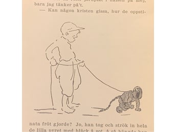 Illustration ”Baby i koppel” från 1934