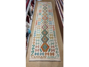 Autentisk klassisk handvävd Kelim 77 X 305 cm