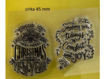 2 clear stämpel jultexter