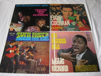 6 ST LP-LITTLE RICHARD-SWINGING BLUE JEANS-EDDIE COCHRAN-JIMI HENDRIX-
