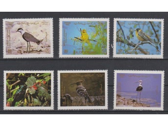 Jordanien 1987 Fåglar 6v