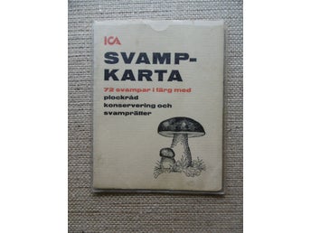 Svampkarta från ICA-förlaget, 1964