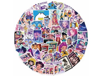 60 st KPop Demon Hunters-tematiska klistermärken med mångsidiga bilder