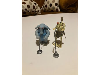 Star Wars Max Rebo och Sy Snootles figurer med mikrofonstativ