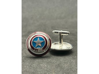 Marvel captain America souvenir cufflinks