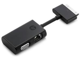 Dockanslutning till Ethernet och VGA-adapter