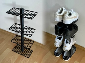 Modulärt skoställ för 4 par skor