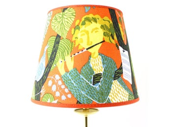 LAMPSKÄRM - ORANGE MELODI STIG LINDBERG - LINNE - DIAMETER 25