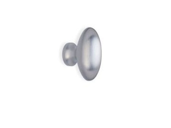 Knopp oval 20x30mm matt krom BBO