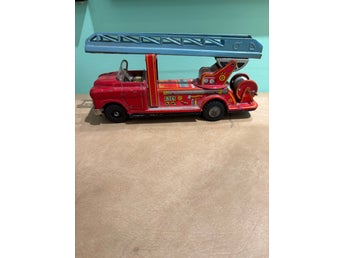Brandbil i plåt vintage Japan 50-60 tal