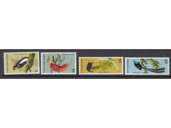 Papua nya Guinea, Mi 240-43, Fåglar, xx