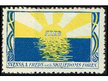 SVERIGE - 1912 - SVERIGE. FRED SVENSKA FREDS OCH SKILJEDOMS-FÖREN.