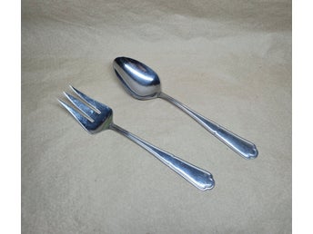 Ulrica 2 vintage svenska bestick Salladsbestick i rostfritt stål 22,3 cm