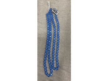 # 1028 Tjeckiska facettslipade glaspärlor 8 mm 2 st Sapphire
