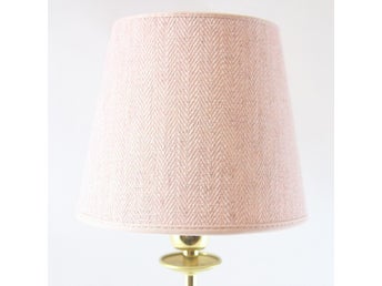 STOR LAMPSKÄRM HERRINGBONE ROSA TOPPKVALITET - D20 - BÄSTA PRIS!