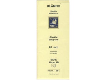 Klämfix 81mm Glasklar