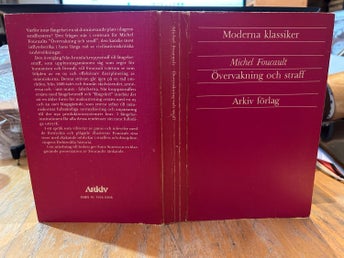 Övervakning och straff av Michel Foucault, bok, Very good plus