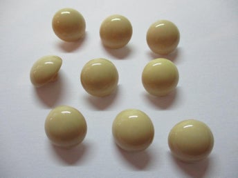 NATUR KNAPPAR 9 x 12mm
