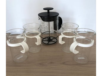 Vintage Kaffeset från Bodum - Bodum Bistro kaffepress och glas