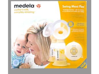 Medela Swing Maxi Flex elektrisk dubbelbröstpump + tillmatningssett