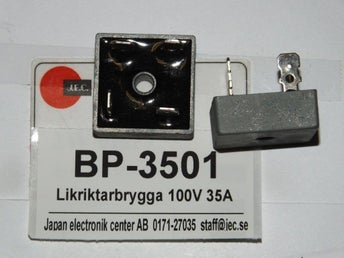 BP3501 Likriktarbrygga 100V 35A 2 stycken