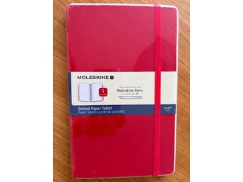 Moleskine Smart Writing Dotted Paper – Röd (Oöppnad/Ny)