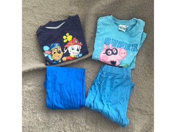 Klädpaket med tröjor och byxor, Paw Patrol och Greta Gris