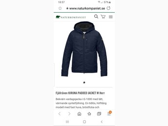 Fjällräven Kiruna Padded jacket,helt NY.Dark Navy. Fjällräven Kiruna Padded jacket,helt NY.Dark Navy.