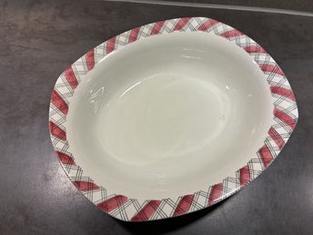 Upsala Ekeby! Helmer Ringström! Ruter! Fat / uppläggningsfat / skålfat!