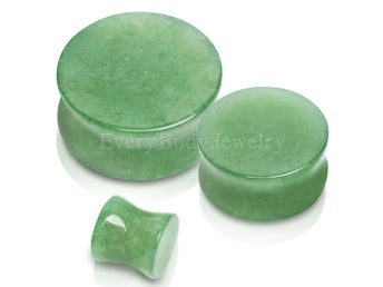 Saddle plug i jade – Natursten – 25 mm – Ny