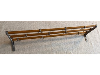 Funkis klädhängare i trä och metall 40/50-tal