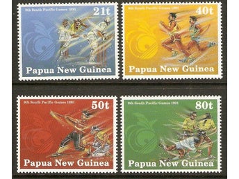 Papua Nya Guinea Cricket baseboll rugby Mi 636-39 xx