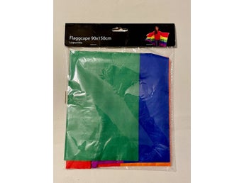 FRI FRAKT! Stor Rainbow Cape 150 x 90 cm - NY OANVÄND