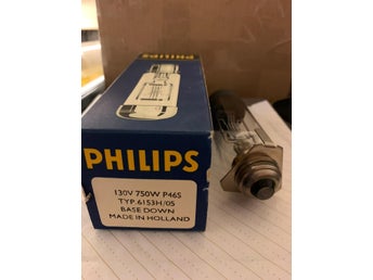 Projektorlampa Vintage NOS Philips 6153H/05 A1/53 130V 750W P46S