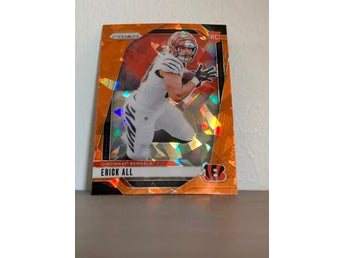 Erick All 2024 Panini Prizm #333 Orange Ice Rookie Bengals Card