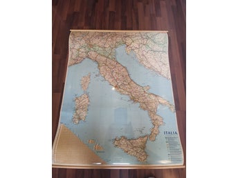 Vintage Karta över Italien
