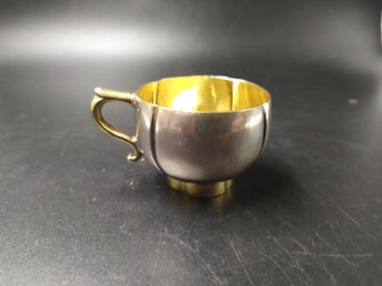 Punchkopp - Silver - Delvis Förgylld - 1700-tal?, 41 g