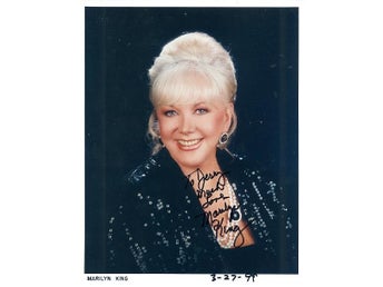 MARILYN KING *THE KING SISTERS* ACTRESS & SINGER AUTOGRAF PHOTOGRAPH FOTO