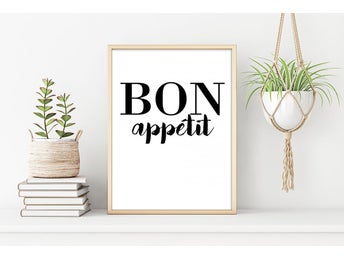 Poster Bon appetit 50x70cm