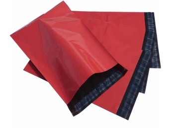 100 st Röda Mailingbags / Postorderpåsar Small (A5) 16,5 × 27 cm – FRAKTFRITT!